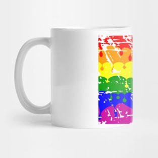 Rainbow Dripping Paint Mug